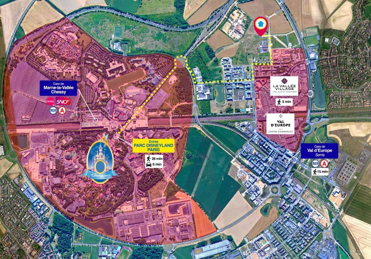 Disneyland-Paris 8Pers,Parking, Borne Recharge Ve, Wifi Σερί Εξωτερικό φωτογραφία